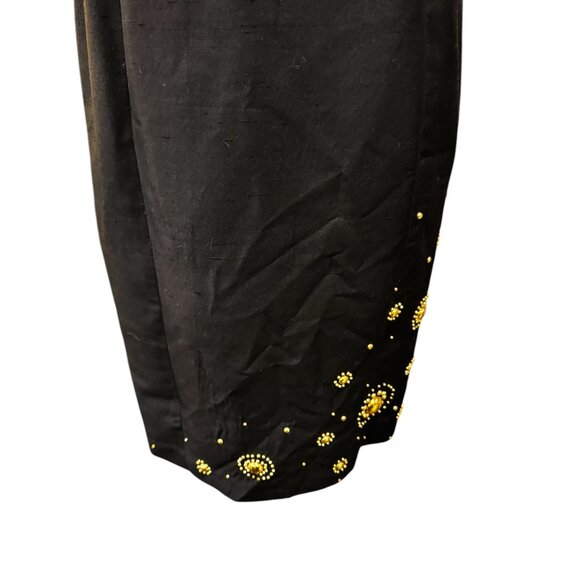 Vintage Constance Saunders for Richard Warren 100% Silk Embellished Dress – Size - Picture 3 of 6